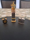 Gorham Miniature Clocks  Lot Of 4  All In Working Condition