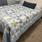 Vintage Handmade Hand Stitched Queen Size Patchwork Quilt Sz 86   x96   