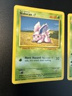 Pok  mon Tcg Base Set Vintage Evolution Set Nidoran Nidorino Mp 1999