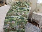 Vintage Grandma Moses Country Farm Barkcloth Fabric Covered Bridge Rare Pattern