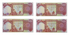 100 000 Iraqi Dinar Uncirculated 25000 Notes   4 X 25k   New Iqd  In Mylar Flip