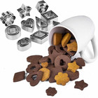 30-pack Mini Cookie Cutters Set Stainless Steel Shapes For Baking Fondant Clay