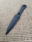 Fred Perrin Lapel Fixed Dagger 2 13  Double Edge G10 One-piece Construction