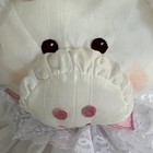 Cow Puffalump Fisher Price White Stuffed Plush Pink Heart Lace Dress Vintage Fp