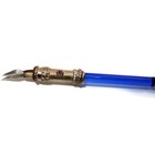 Morra Custom Made Bride s Glass Dipped Sterling   Crystal Fountain Pen  6 5 8 