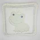 Lambs And Ivy Frog Prince 9  Square Pillow Baby Bedding Green Blue Yellow Vguc