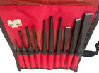 Snap On Tools Usa 11 Piece Punch And Chisel Set W  Kit Bag Ppc710bk New