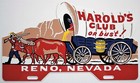 Harold s And Harrah s Club License Plate Toppers - Reproductions