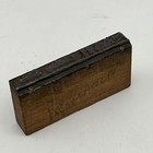 Vintage Printing Letterpress Printers Block Cut Nash Clothing Store Company Logo