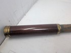 Antique T Barnett London Brass 3 Draw Telescope Wood Spyglass Nautical  113 