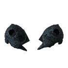 Christian Siriano Set Of 2 Black Crow Candle Holders Spooky Halloween Decor New