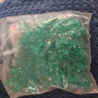 18 Mm Plastic Christmas Green  Starflake Beads - 100 Pcs New