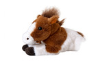 Fao Schwarz Pinto Pony Horse Plush Stuffed Animal 12  Brown White Pre Loved 