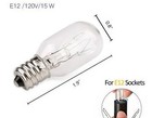 Himalayan Salt Lamp Replacement Light Bulbs  E12 Candelabra Base 15w T20 Bulbs
