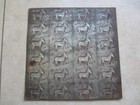Original Old Vintage 1920 s - Brown s Mule - Tin Tobacco Mold - Metal Sign