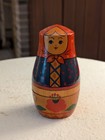 Set Of 4 Vtg Ussr Matryoshka Russian Nesting Dolls Traditional Folk Art