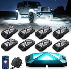 8 Pods Rgbw Underglow Rock Lights Led Kit Offroad Jeep Truck Utv App Control