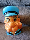Rare Popeye Item Collectible Coin Bank Vintage Mexico 8  In Tall Old