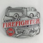 American Firefighter 2015 Commemorative Belt Buckle Made In Usa