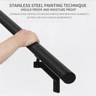 Handrails Kit For Indoor Outdoor Stairs   modern Aluminum 18 Ft Matte Black