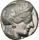 Attica Athens W Athena   Athenian Owl Ngc Ms Ancient Silver Tetradrachm Coin 428