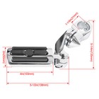 1-1 4  Motorcycle Highway Crash Bar Foot Pegs For Harley Touring Road Glide