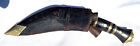 Antique Original Gurka Kukri Knife With Leather Sheath   Companion Knives