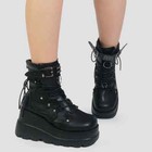 Women Ankle Boots Platform Wedges High Heels Short Boots New Design Rivet Shoes