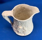 Handsome Antique Staffordshire Parian Ware Molded 6 h Pitcher