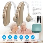 1 Pair Of Digital Hearing Aid Severe Loss Bte Ear Aids Amplifier Rechargeable Us
