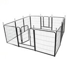 Dog Playpen 12 16 24 32 Panels Pet Dog Fence Exercise Pen W door 24 32 40 Inch