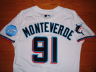 Miami Marlins Patrick Monteverde 2025 Game Issued Un Worn Jersey Top Prospect