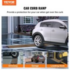 Vevor Curb Ramp Rubber Driveway Ramp 3 Pack 2 6  Rise 15t Load Threshold Ramp