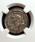 Ancient Roman Probus Ad 276-282 Antoninianus Ngc Ms Silvered Helmeted Bust Left