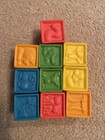Infantino Colorful Soft Rubber Baby Building Blocks Set Of 10 Sensory