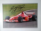 Rare Signed Michael Schumacher Ferrari F1  14x12  Framed Large Photo W coa
