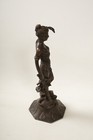 Bronze Lady Justice  ud4  Blindfolded Woman W sword Statue   jsf6  10  Read