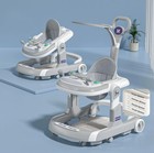 3-in-1 Foldable Baby Walker  Music Car-themed Activity Center  Walker With Wh   