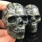 2  Natural Kambaba Jasper Quartz Crystal Skull Carved Skull Reiki Healing 1pc