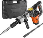Demolition Jack Hammer  Max Heavy Duty  2900 Bpm Concrete Breaker 2pcs Chisel   