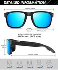 Polarized Sunglasses For Men Women Driving Sports Retro Square Uv400 Sun Glasses