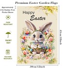 Easter Garden Flag Happy Easter Bunny Garden Flag 12x18 Inch Double Sided For 