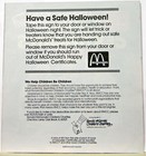 1989 Mcdonalds Halloween Certificate Who Framed Roger Rabbit Disney Movie Poster