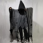 Ghost Reaper Haunted Hooded Cape Costume Hood Robe Medieval Cloak - Adult Size