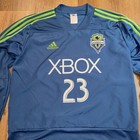 Seattle Sounders Jersey Warm Up Shirt Team Issue Henry Wingo Game Worn  17 Large