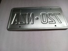 2003 Nevada License Plate 720 Mza The Silver State 