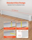 Vevor 6 Ft Baseboard Heater Covers Premium Series Standard For Bedroom White