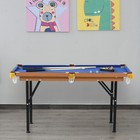 55  Small Play Billard Gaming Table With Full Set Of Balls  Cues  And Chalk
