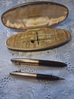 Sheaffer s 14k Gold Nib Fountain Pen Pencil Set In Box Tuckaway  