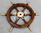 24  Maritime Boat Ships Captains Nautical Beach Ship Wheel Wooden Steering Wheel